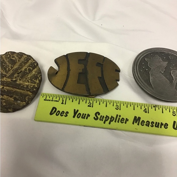 Vintage Indiana Metal Craft Belt Buckles. - Picture 3 of 11